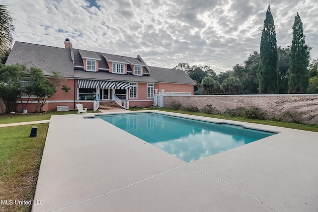 view of pool with a patio