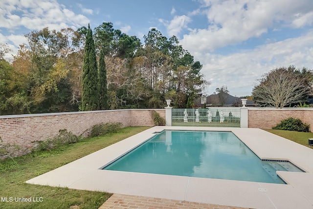 view of pool