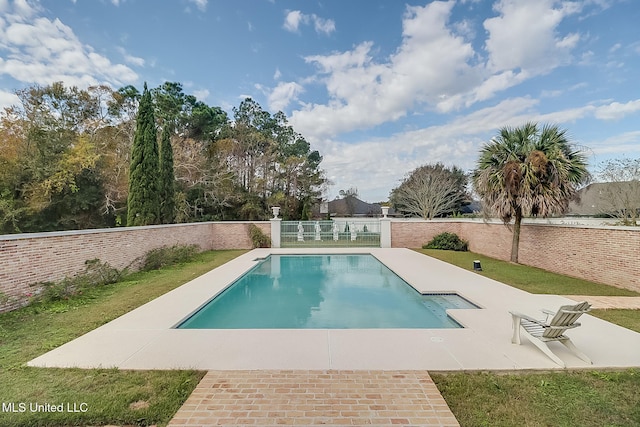 view of pool