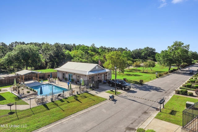 30 Oak Alley Ln, Long Beach, MS 39560 - view of swimming pool with a fenced backyard