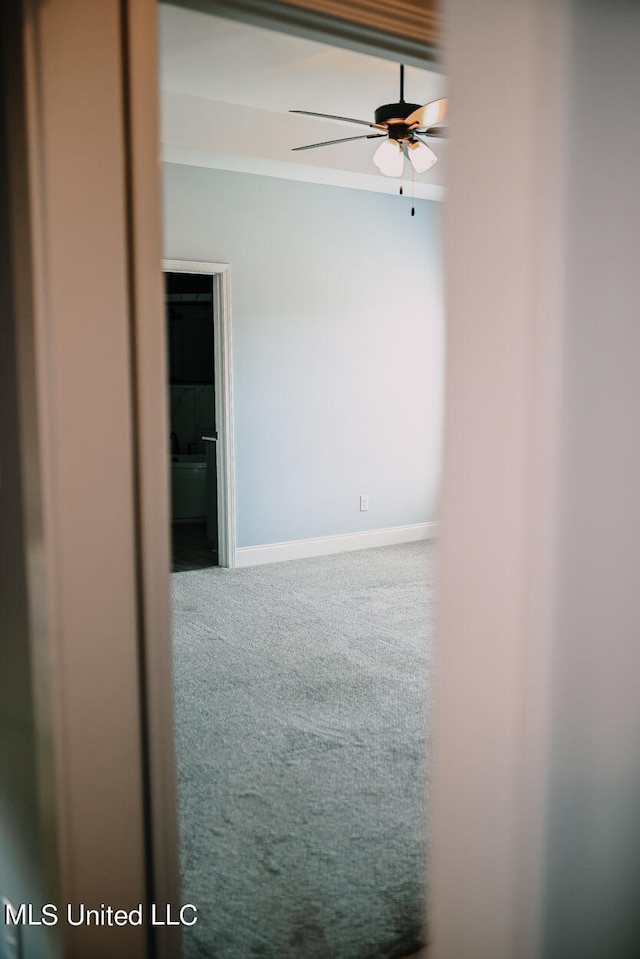 view of carpeted empty room