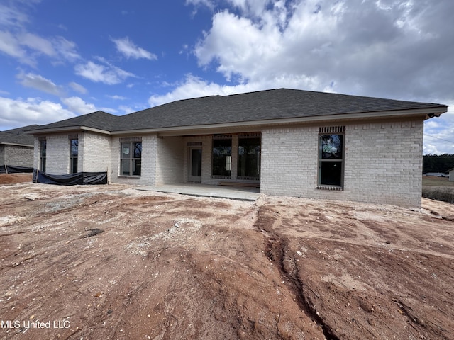 rear view of house with a patio area