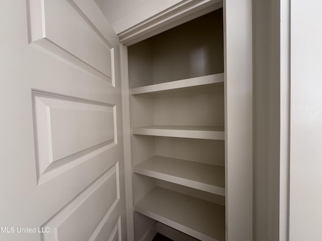 view of closet