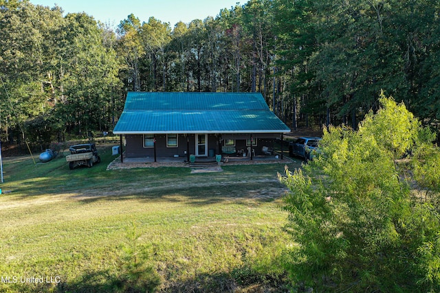 106 Crockrell Rd, Lexington, MS 39095 - view of front of house with a porch and a front lawn