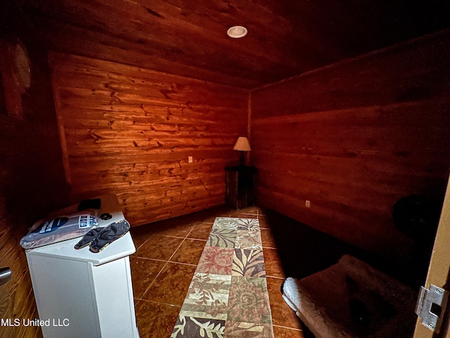 106 Crockrell Rd, Lexington, MS 39095 - view of sauna with tile patterned flooring and wooden walls