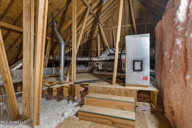 view of attic