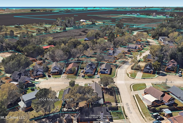 4504 E Magnolia Cv, Diberville, MS 39540 - aerial view of property's location with nearby suburban area