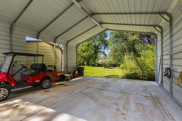 125 Lakeview Dr, Canton, MS 39046 - view of parking featuring a carport