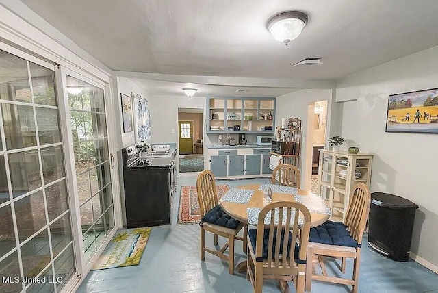 view of dining area