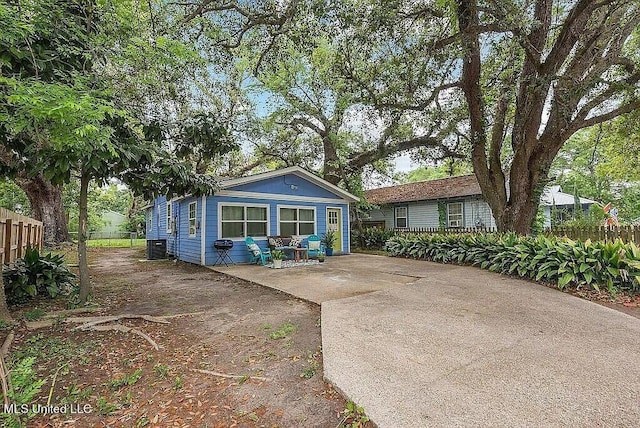 view of back of property