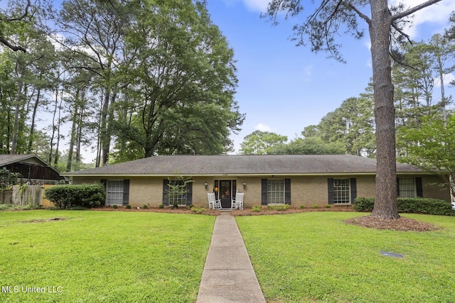 5348 Saratoga Dr, Jackson, MS 39211 - ranch-style house featuring brick siding and roof with shingles