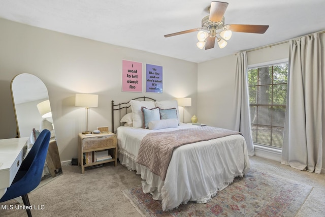 5348 Saratoga Dr, Jackson, MS 39211 - bedroom featuring carpet and ceiling fan
