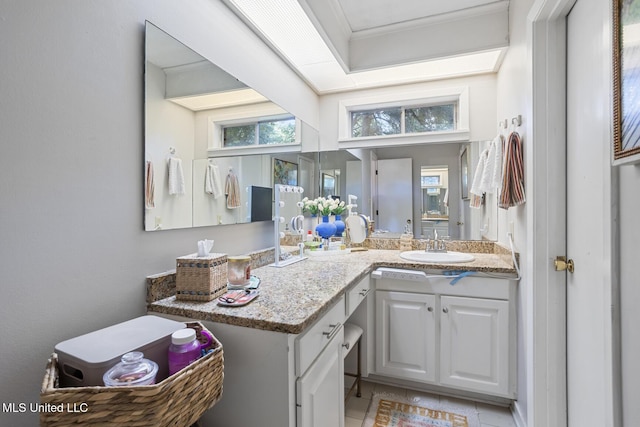 5348 Saratoga Dr, Jackson, MS 39211 - bathroom featuring vanity and tile patterned flooring