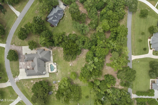 aerial view of property's location