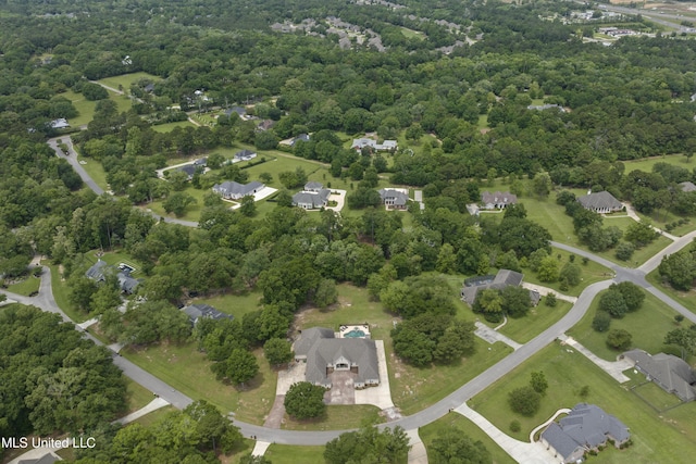 aerial view of property and surrounding area