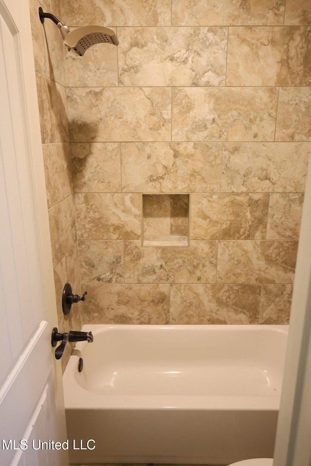 full bathroom featuring shower / tub combination
