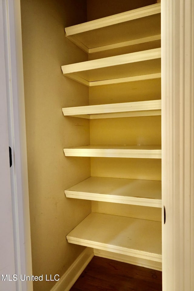view of storage area