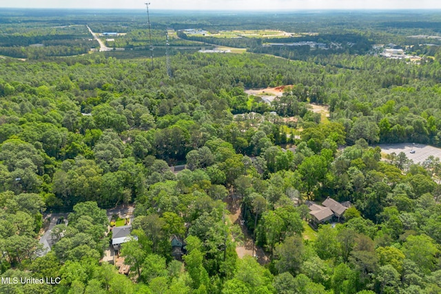 aerial view with a view of trees