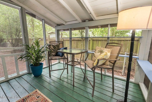 317 Ballentine St, Bay Saint Louis, MS 39520 - sunroom featuring beam ceiling
