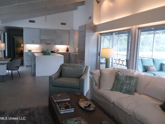 683B Cedar Hill Rd, Flora, MS 39071 - living room featuring high vaulted ceiling