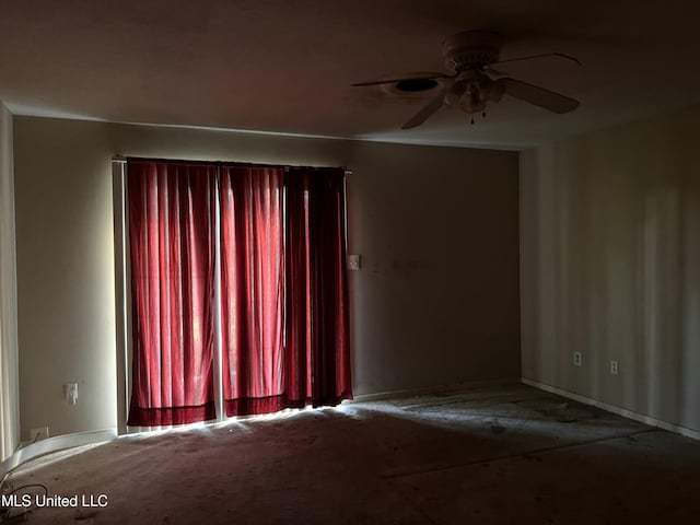 5019 Forest Hill Rd, Jackson, MS 39272 - empty room with ceiling fan and baseboards