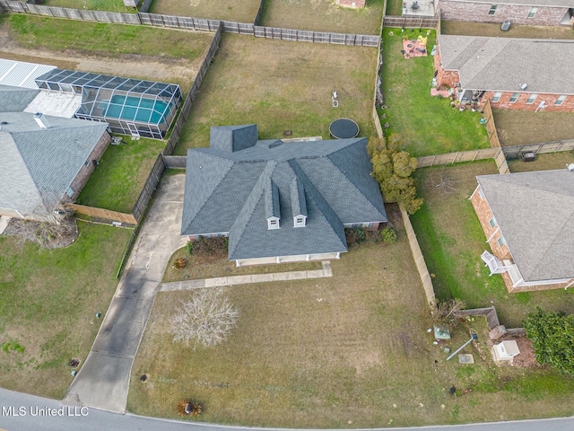 birds eye view of property