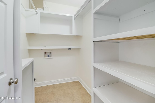 laundry room with hookup for a washing machine