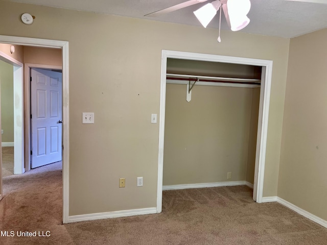 8004 Martin Bluff Rd, Gautier, MS 39553 - unfurnished bedroom featuring carpet floors and a closet