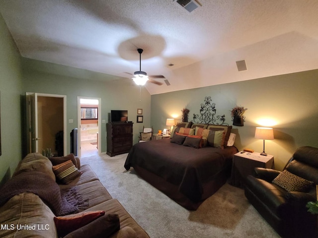 8475 Windersgate Dr, Olive Branch, MS 38654 - bedroom featuring light colored carpet, ceiling fan, and ensuite bath