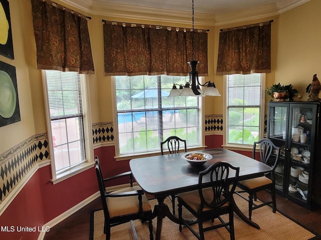 8475 Windersgate Dr, Olive Branch, MS 38654 - dining space with ornamental molding and baseboards