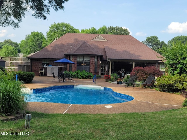 8475 Windersgate Dr, Olive Branch, MS 38654 - swimming pool featuring a patio