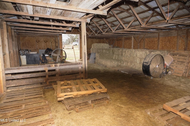 view of horse barn