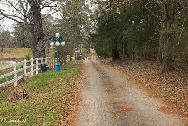 view of road