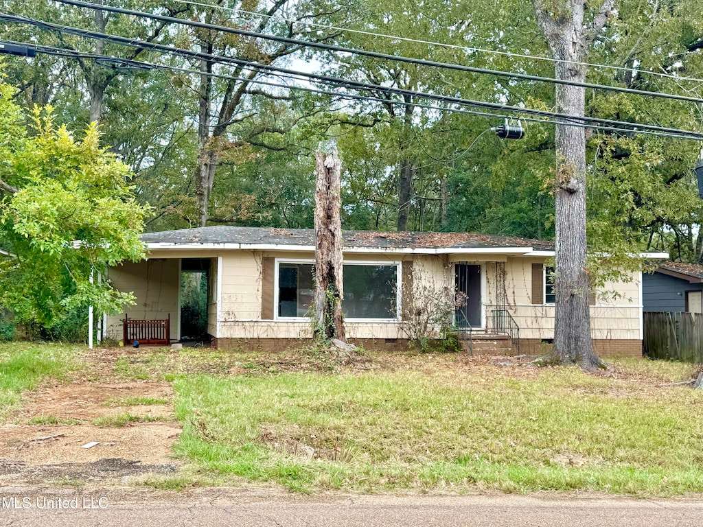 view of ranch-style home