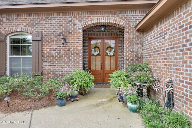 510 Belle Oak Pl, Brandon, MS 39042 - entrance to property featuring french doors and brick siding
