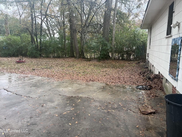 view of yard featuring a patio