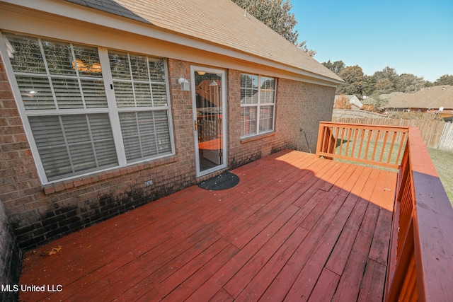 view of wooden terrace