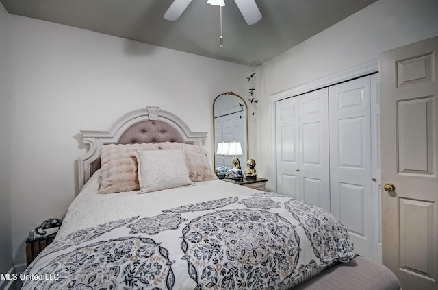 512 Sweetwater, Brandon, MS 39047 - bedroom featuring a closet and a ceiling fan