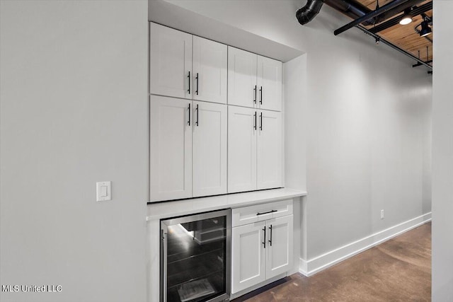 mudroom with beverage cooler