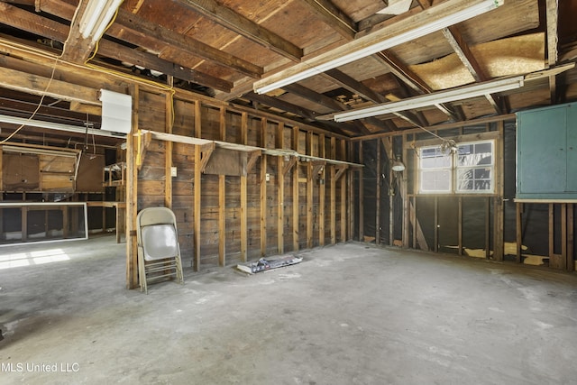 miscellaneous room with concrete flooring