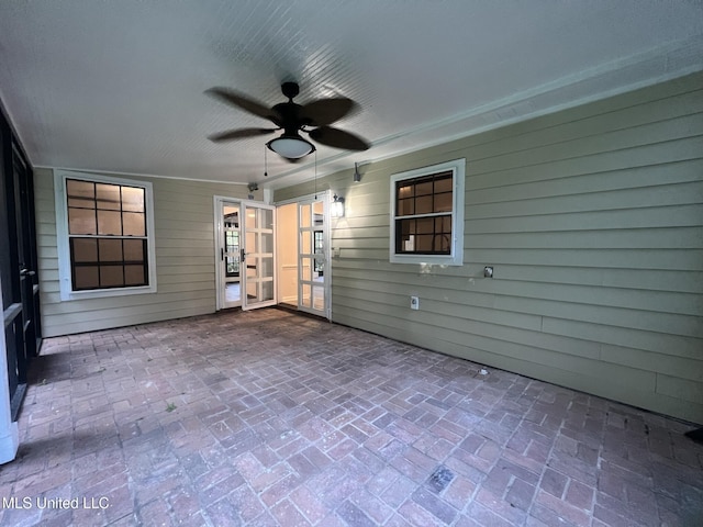 767 Sherwood Dr, Jackson, MS 39216 - unfurnished sunroom with ceiling fan