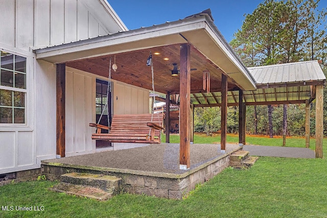 view of patio / terrace featuring a porch