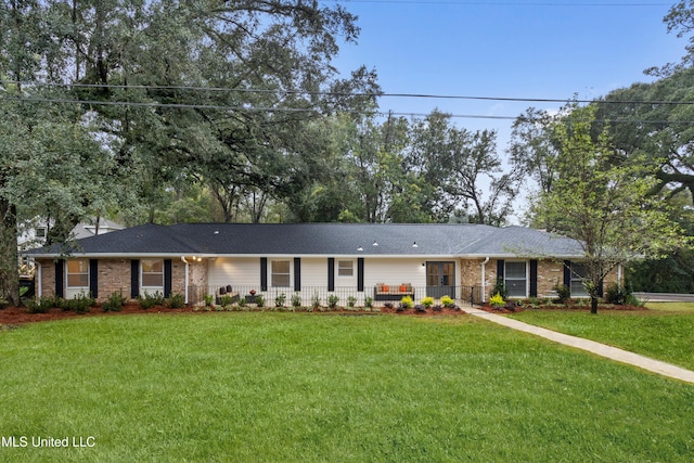 13901 Plano Rd, Ocean Springs, MS 39564 - single story home featuring a front yard and brick siding