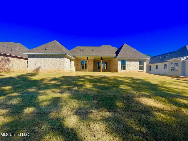 352 Wellstone Pl, Madison, MS 39110 - rear view of house with a lawn