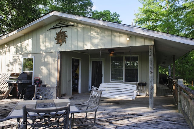 1639 Pascagoula River Rd, Moss Point, MS 39562 - rear view of property featuring outdoor dining area