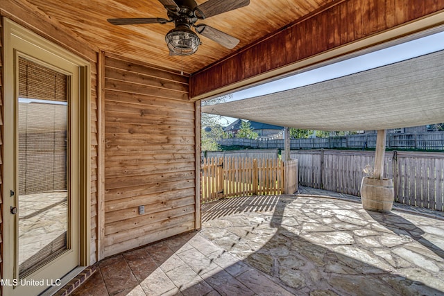 128 Amethyst Ln, Brandon, MS 39047 - view of patio / terrace featuring a ceiling fan
