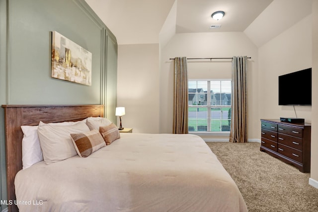 4813 Rosepetal Cv, Southaven, MS 38672 - carpeted bedroom with baseboards, vaulted ceiling, and visible vents