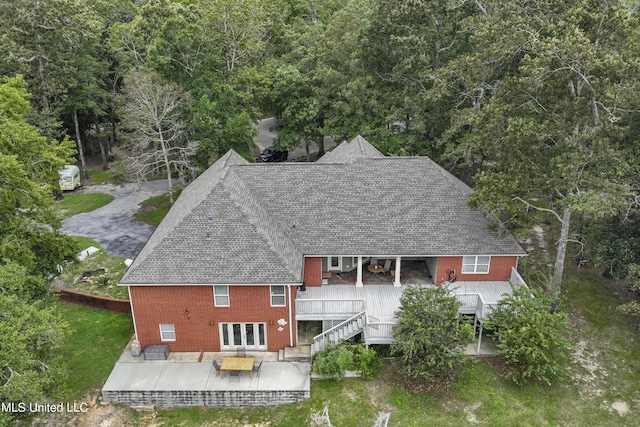 1400 Magnolia Bluff Dr, Gautier, MS 39553 - aerial view of property and surrounding area