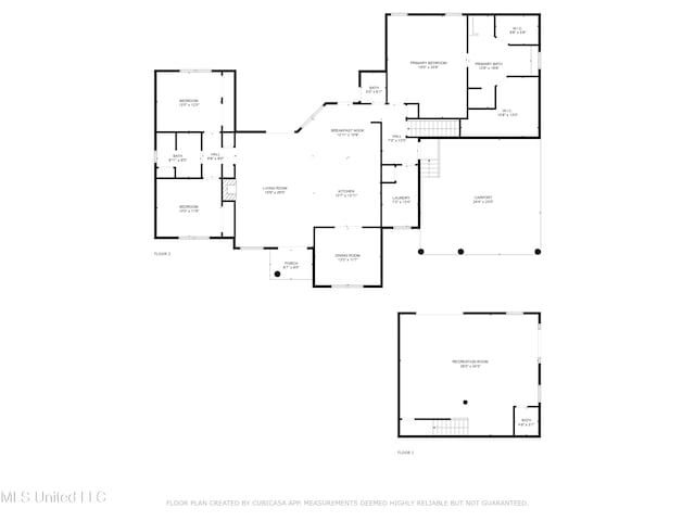 1400 Magnolia Bluff Dr, Gautier, MS 39553 - floor plan / room layout