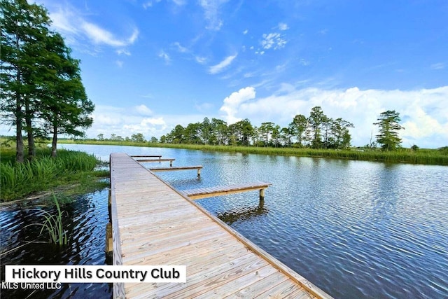 1400 Magnolia Bluff Dr, Gautier, MS 39553 - dock with a water view
